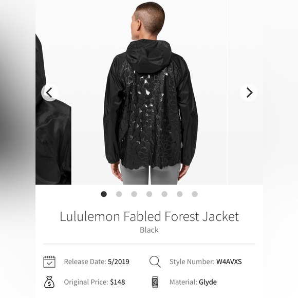 ✨RARE✨🆕Lululemon Fabled Forest Jacket-
Black- *Crafted lace lends NWOT✨ - Picture 7 of 11